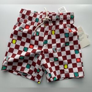 Old Navy Checkered Swim Trunks / Size 3T / NWT